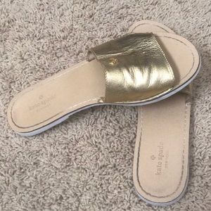 Beautiful Kate Spade gold sandals
